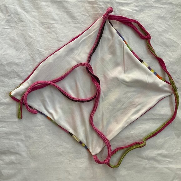 Cloud Nine Niah Halter top and Maxi skirt, Crochet Knit, multi color Large, NWOT - Picture 3 of 8